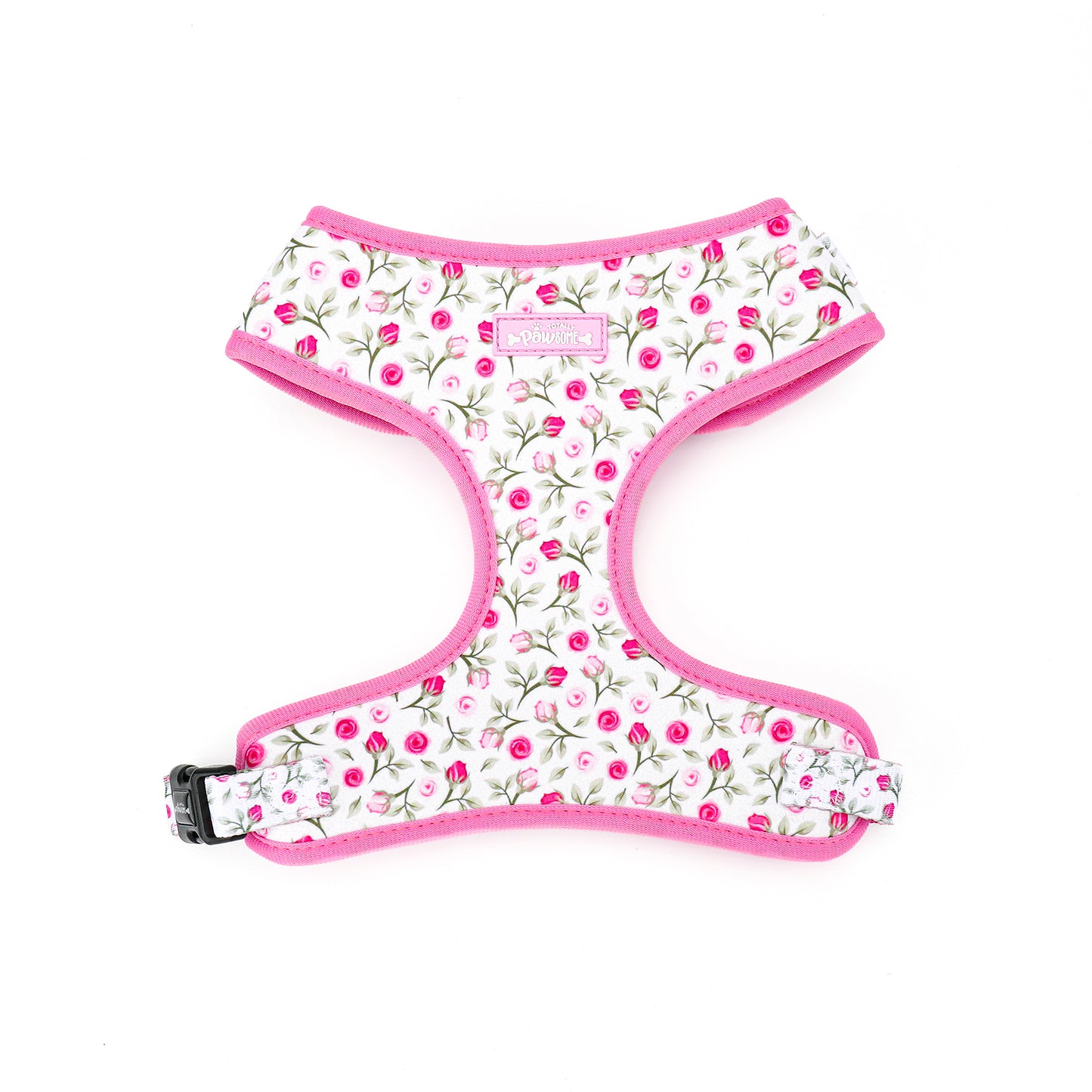 Rose Garden - 4 Piece Bundle - Harness, Collar, Lead & Poop Bag Holder