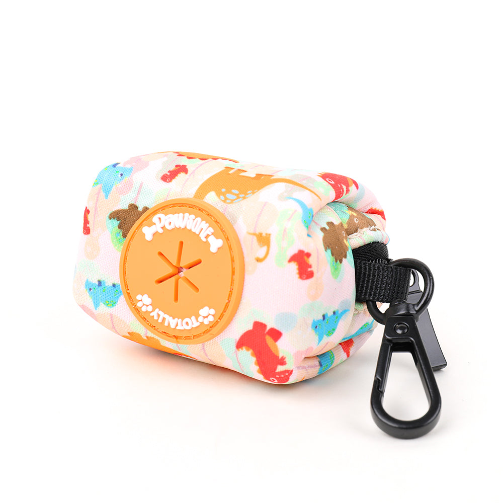 dinosaur dog poop bag holder