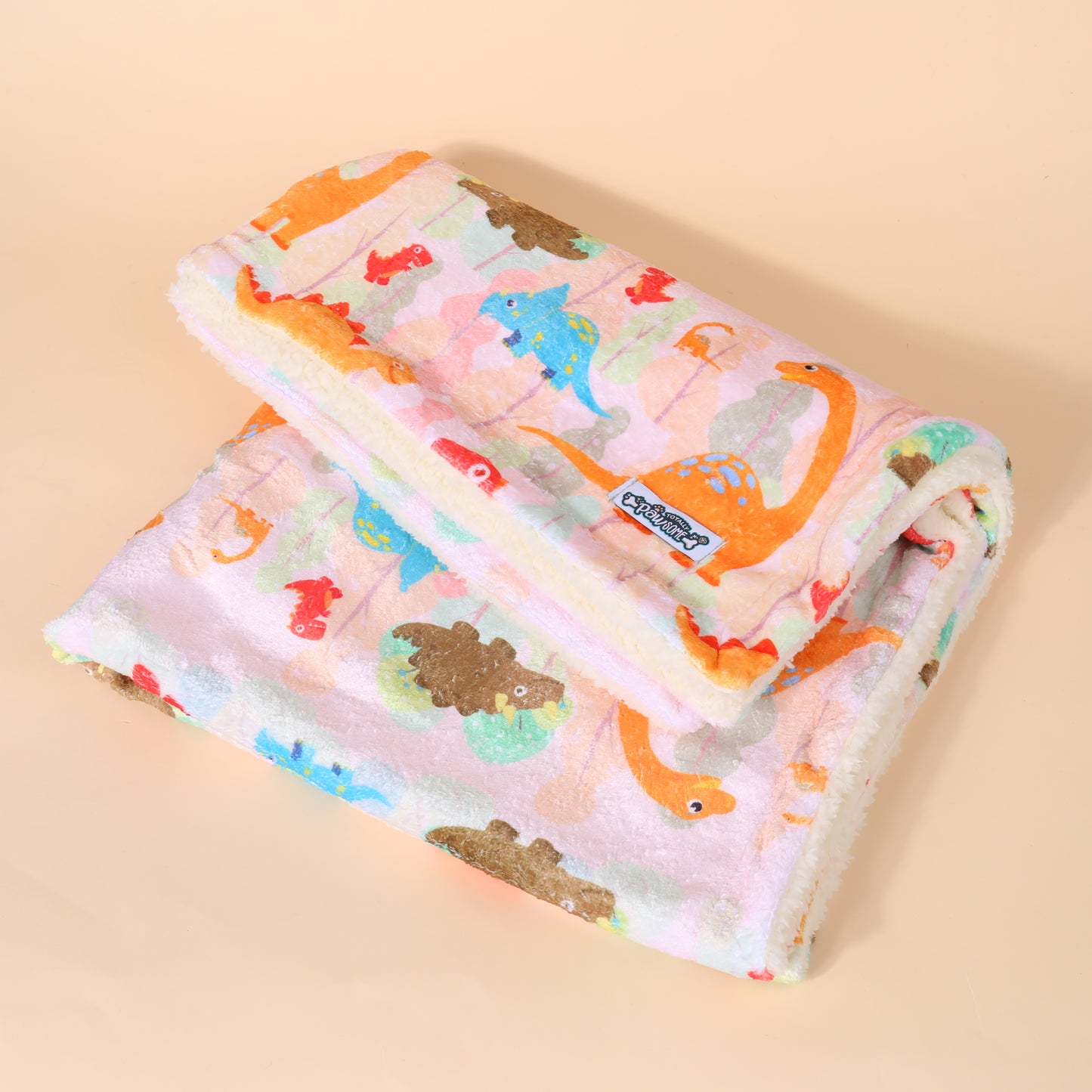 Dinosaur Fleece Blanket - Totally Pawsome