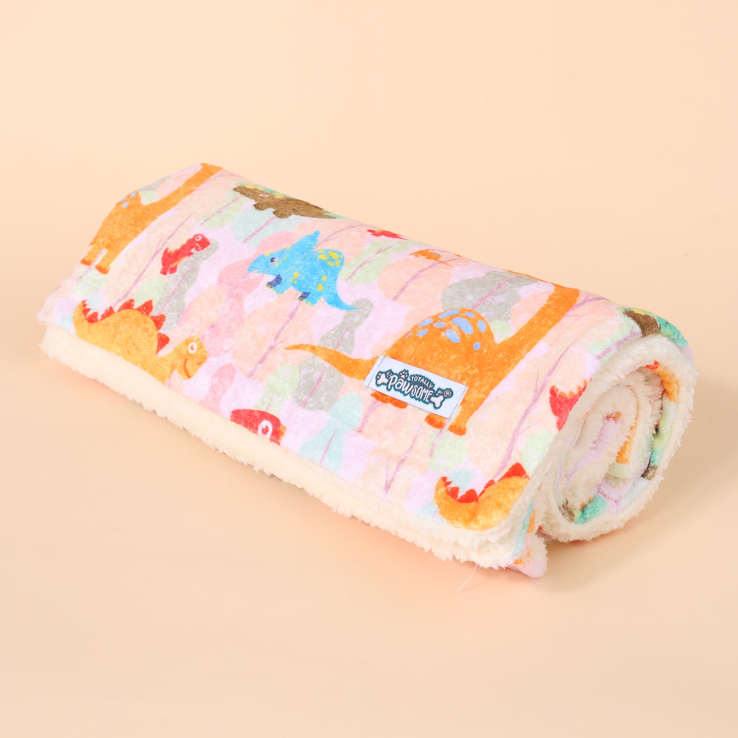 Dinosaur Fleece Blanket - Totally Pawsome