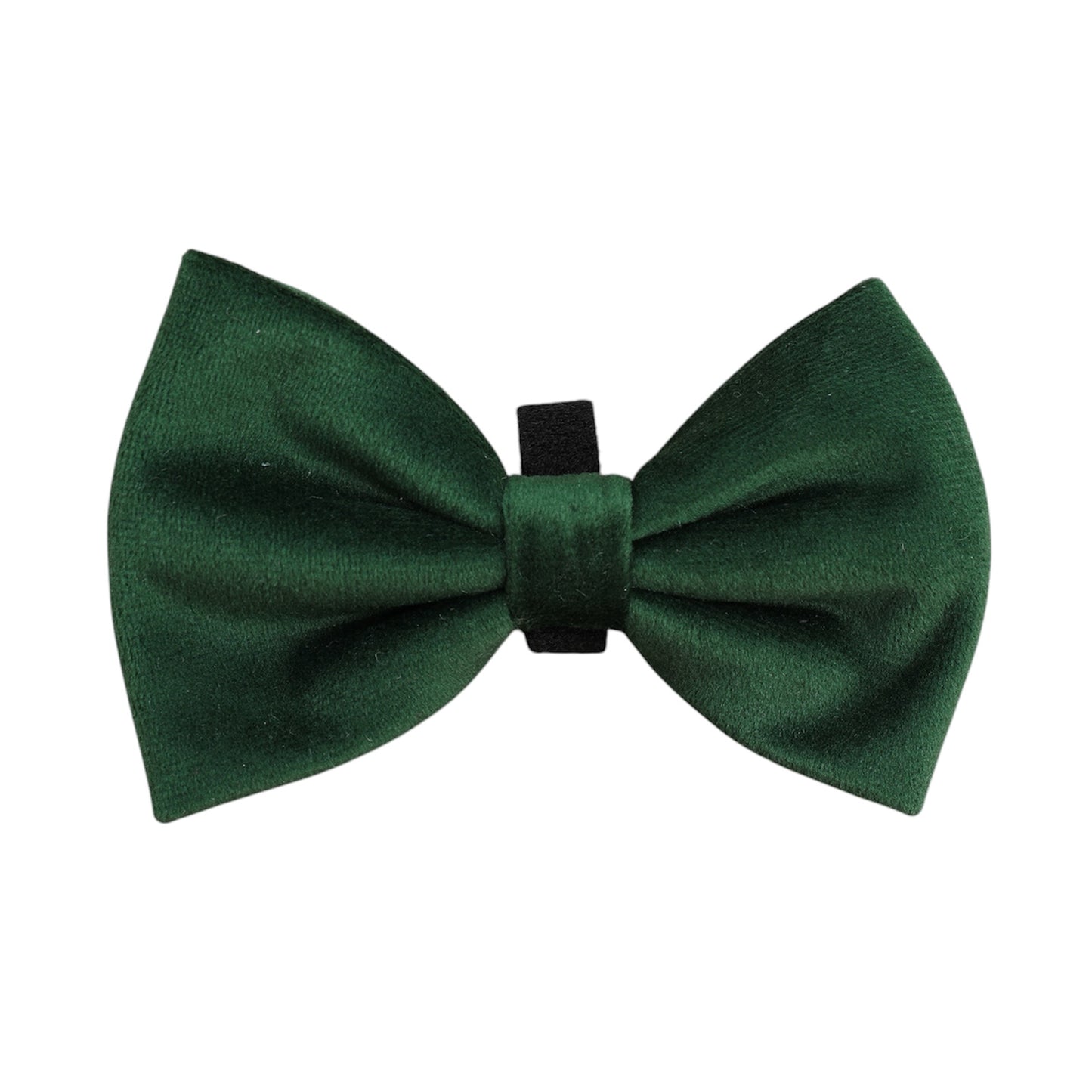 green velvet dog bowtie