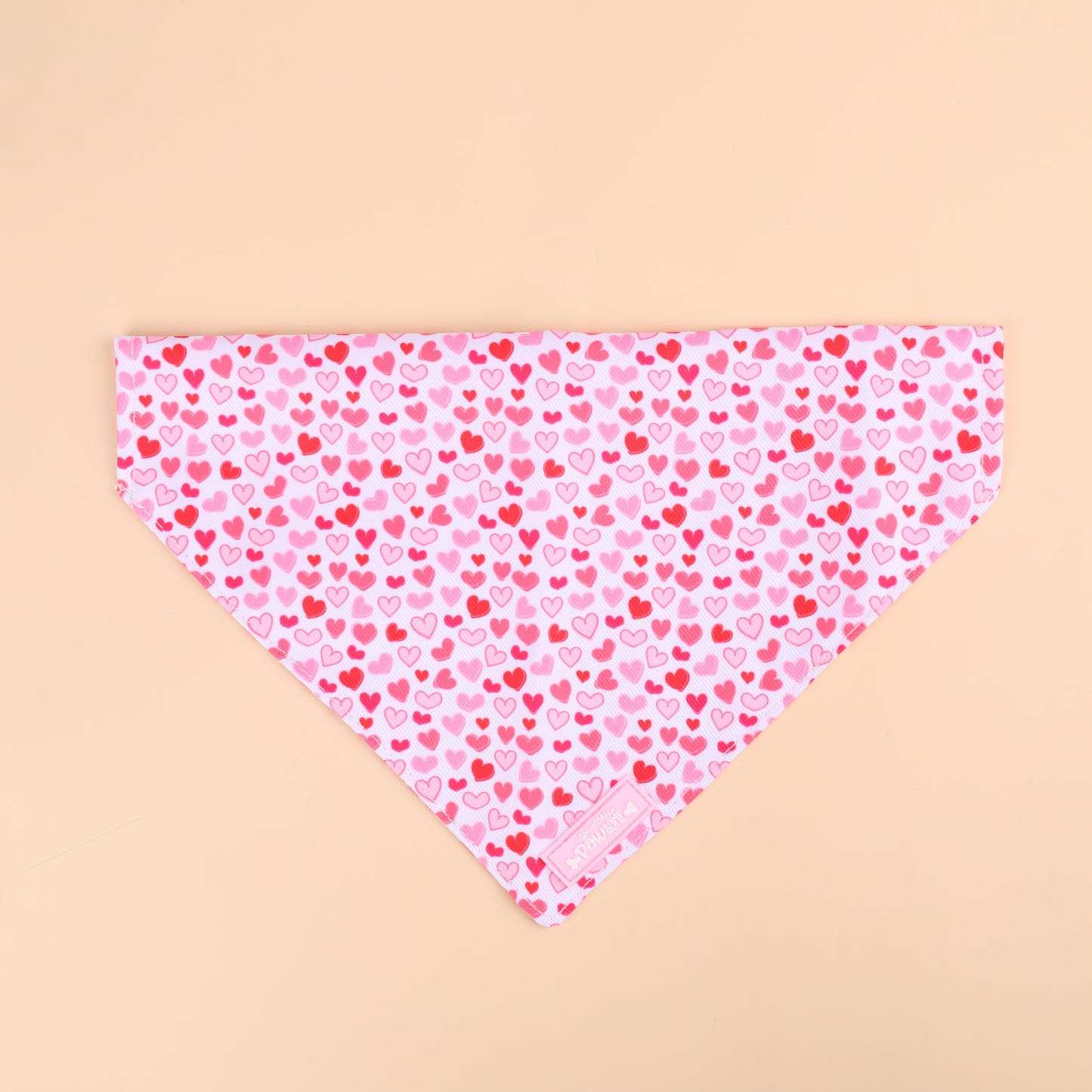 Pink Hearts dog Bandana