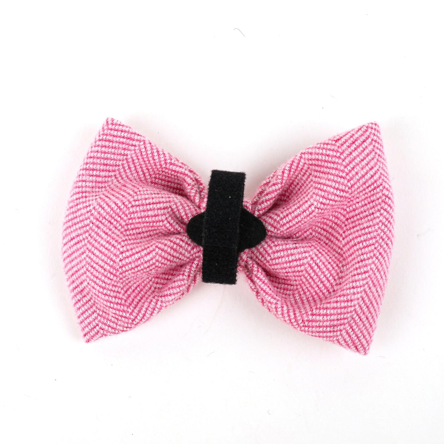Pink Tweed Dog Bow Tie
