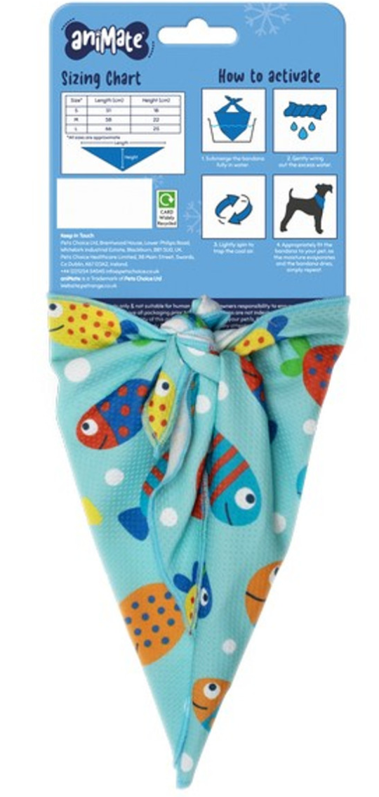 Animate - Cooling Bandana - Blue Fishes