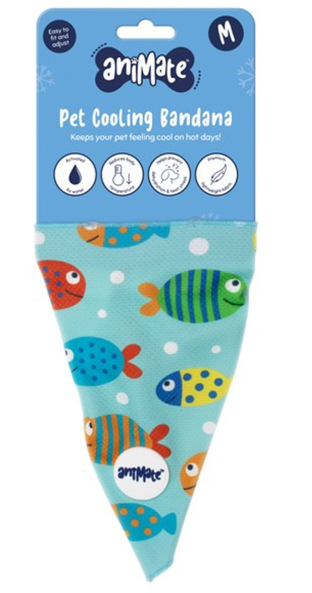 Animate - Cooling Bandana - Blue Fishes