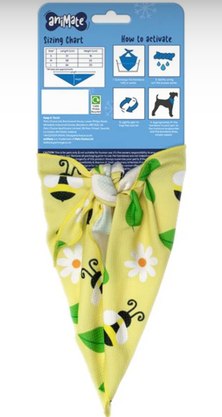 Animate - Cooling Bandana - Yellow Bees