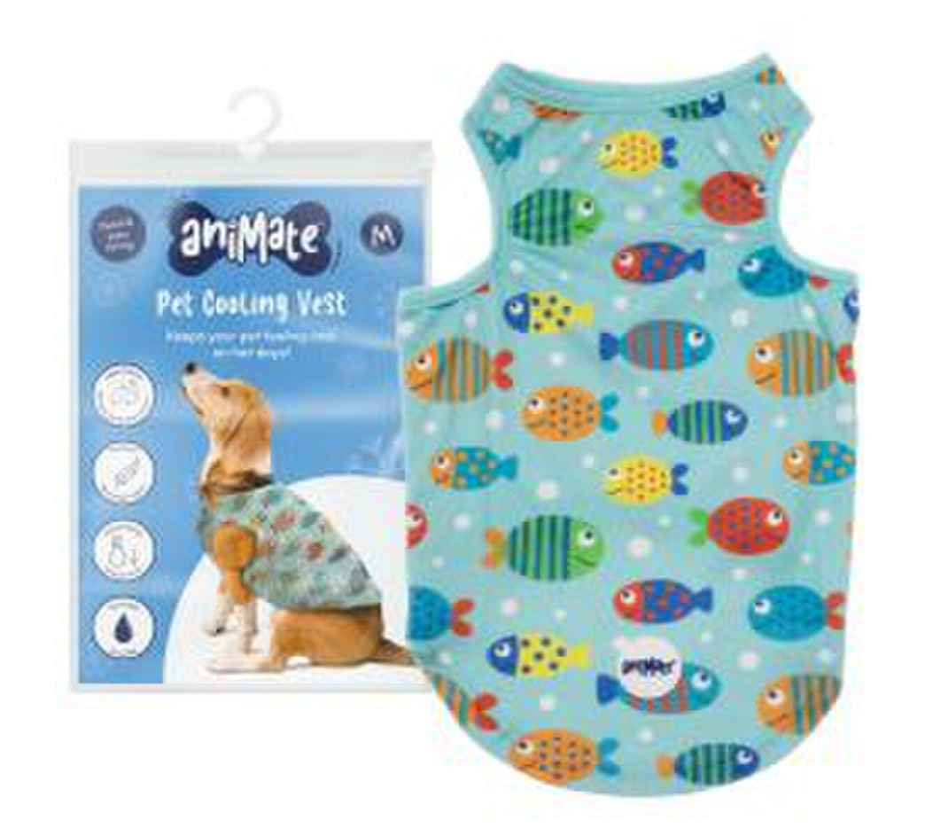 Animate - Cooling Vest - Blue Fishes