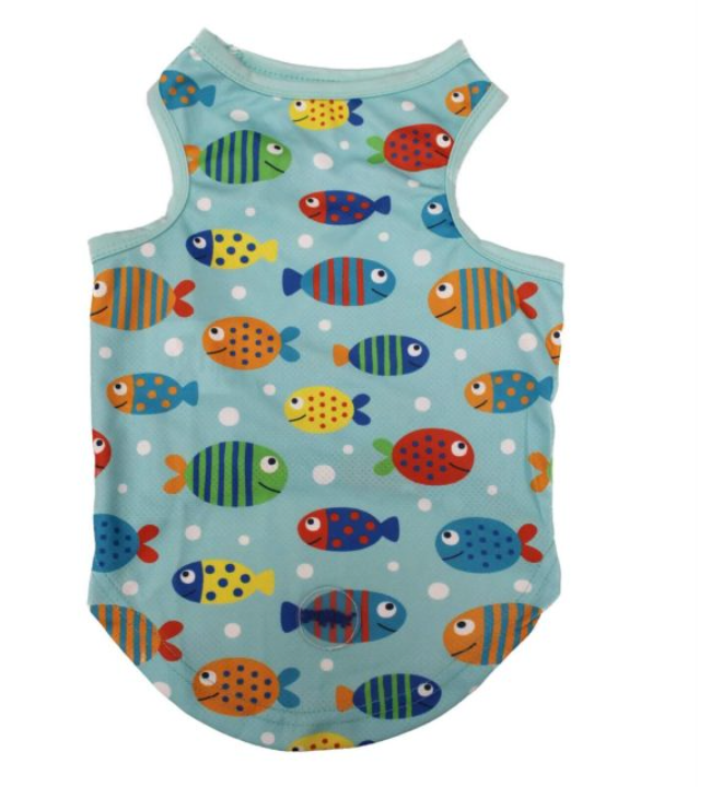 Animate - Cooling Vest - Blue Fishes