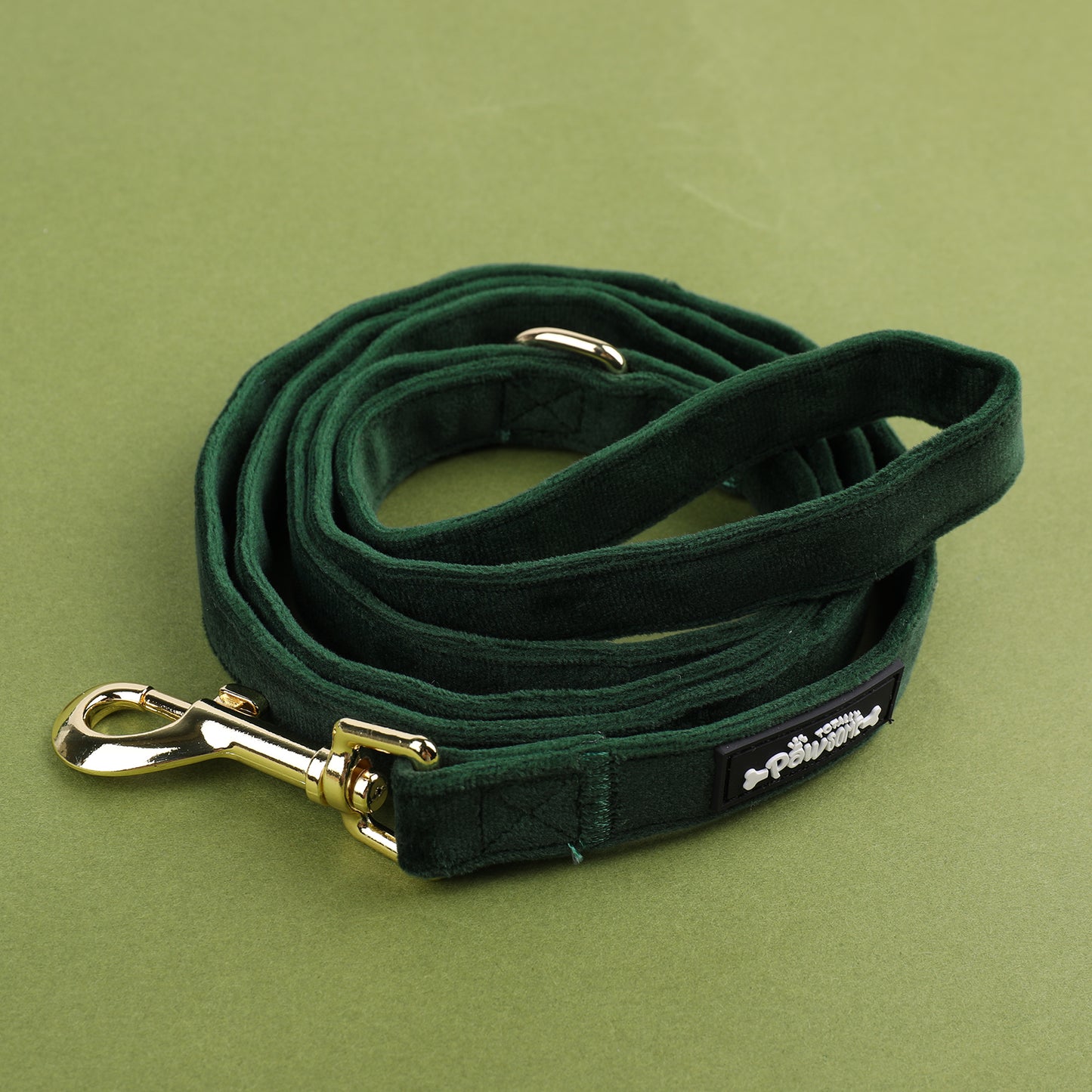 Green Velvet Lead - Totally Pawsome