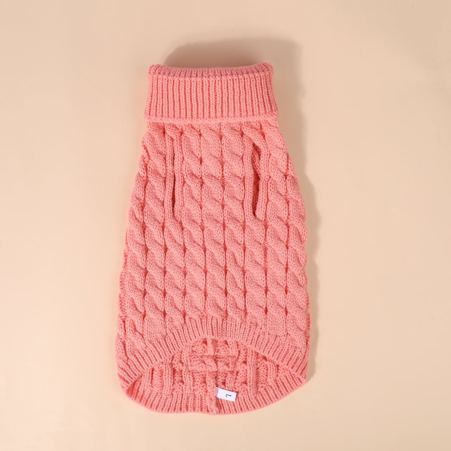 Warm Pink Cable Knitted Jumper - Totally Pawsome