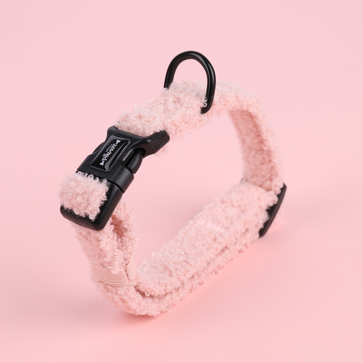 Marshmallow Pink Teddy Collar - Totally Pawsome