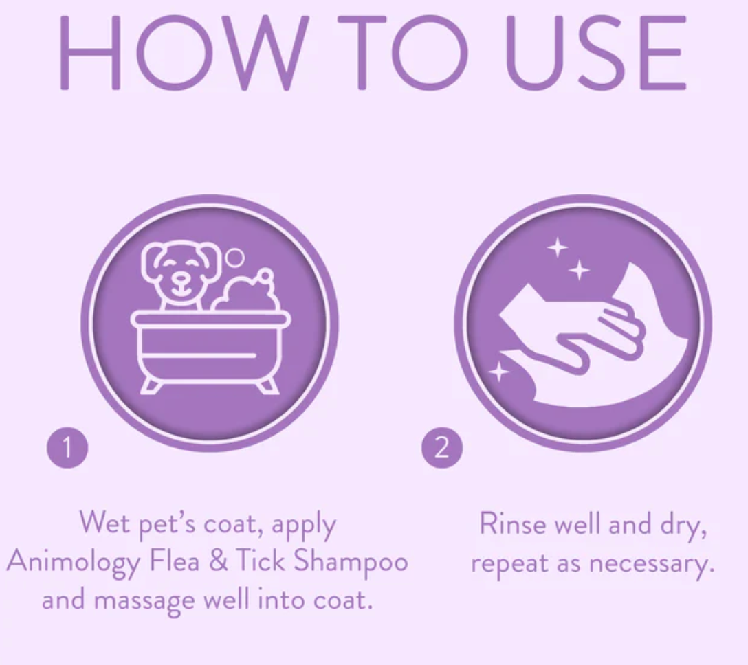 Animology Flea & Tick Dog Shampoo - How to use