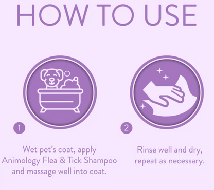 Animology Flea & Tick Dog Shampoo - How to use
