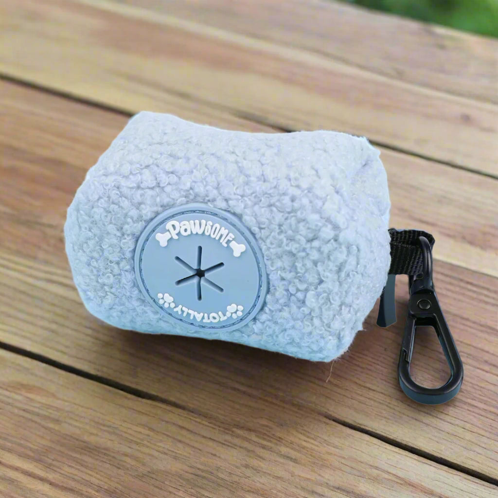 Blue Teddy Poo bag holder for dogs & puppies