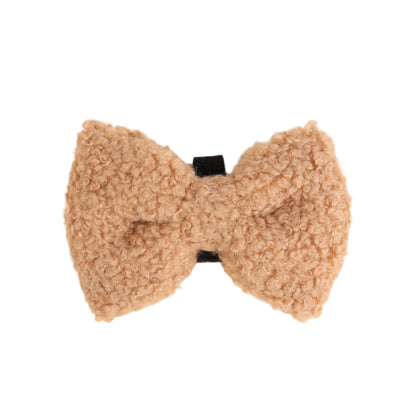 Brown Teddy Bow Tie for Dogs & Puppies