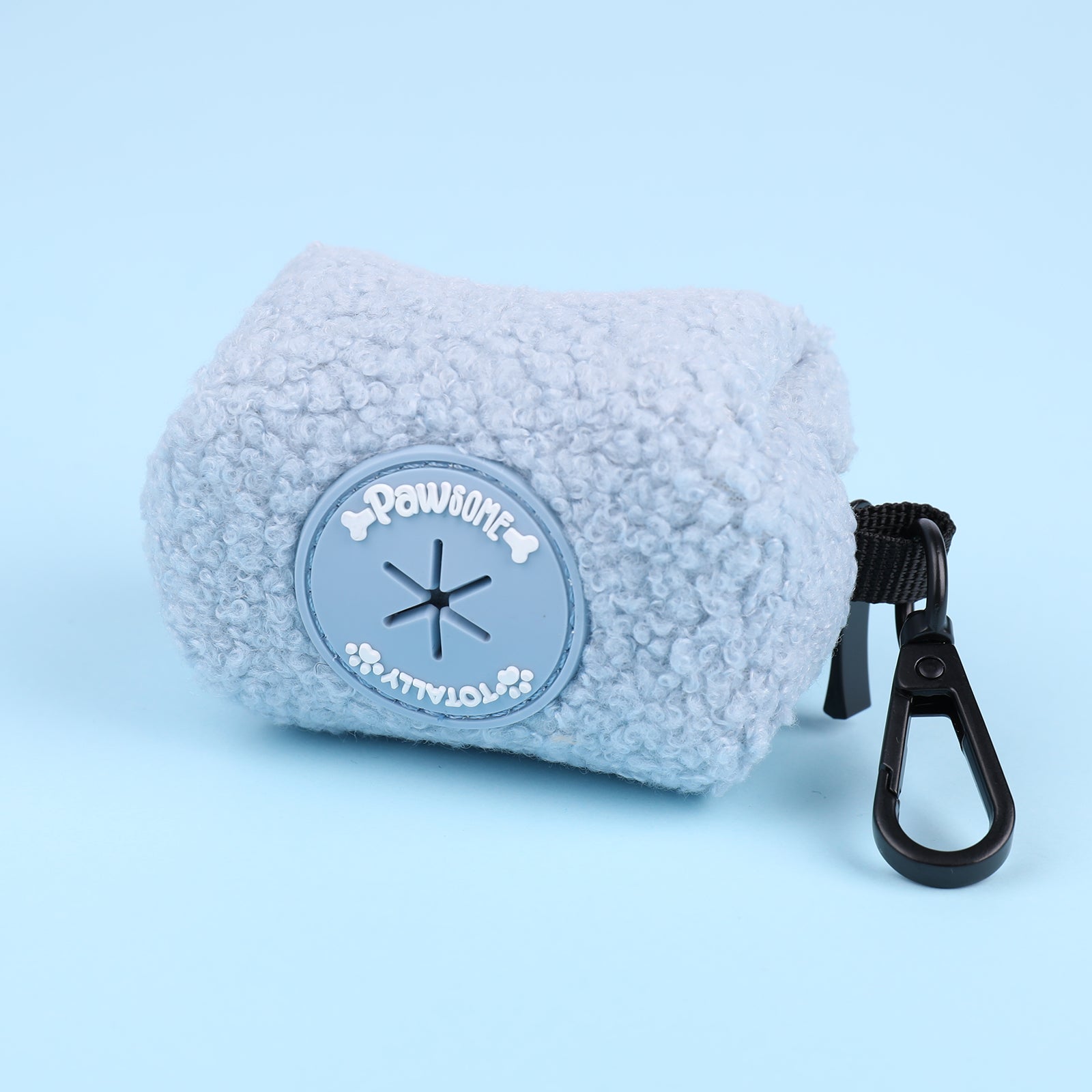 Bubblegum blue Teddy Poop Bag Holder - Totally Pawsome