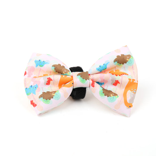 dinosaur dog bow tie