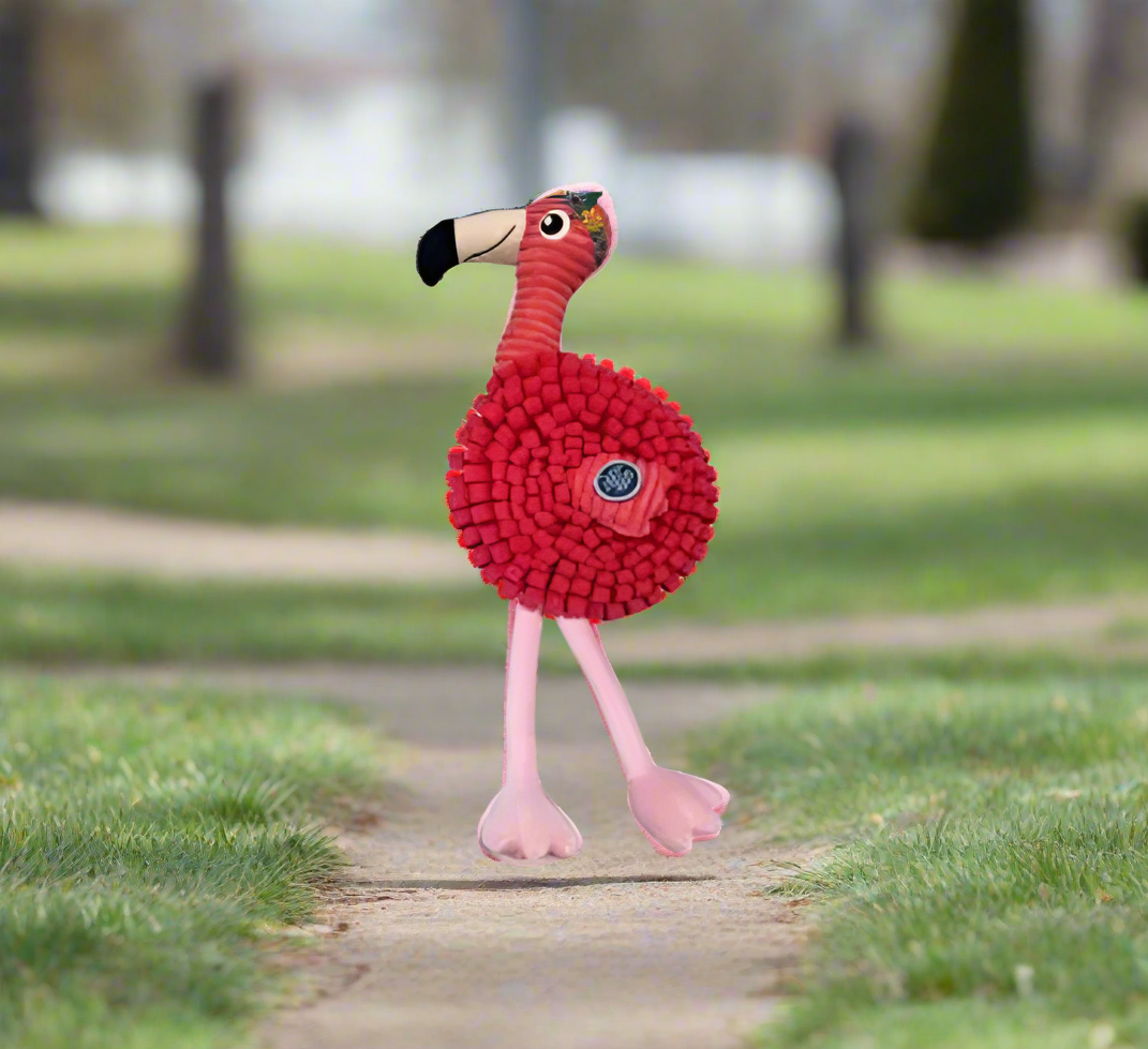 FlamingoSnuffleMatDogtoy