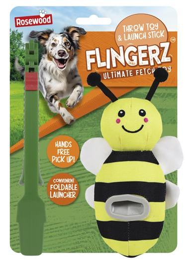 Flingerz Bee Dog Toy