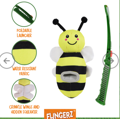 Flingerz Bee Toy Bee sizes
