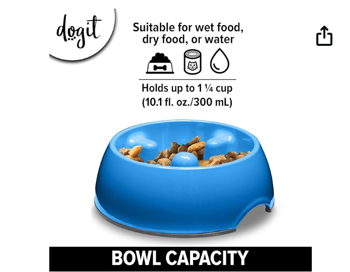 Go Slow feeding bowl + dog