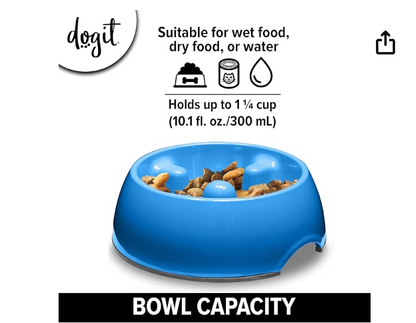 Go Slow feeding bowl + dog