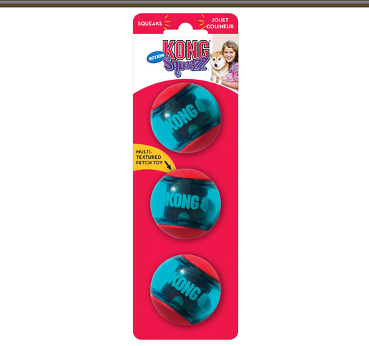 Kong Squeeze Action Red Ball
