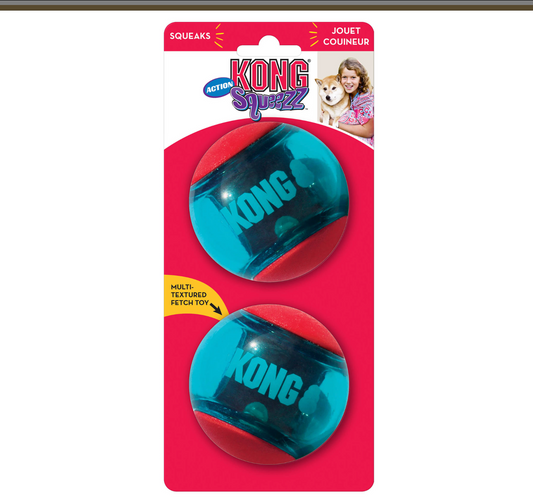 Kong Squeeze Action Red Ball