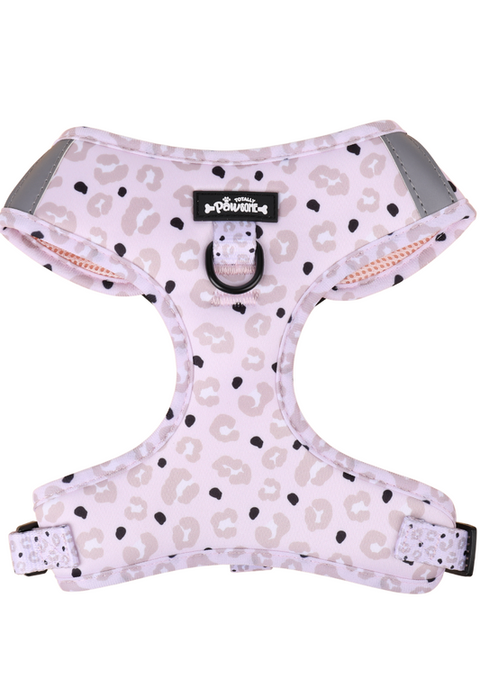 Leopard  Print Adjustable Neck Dog harness