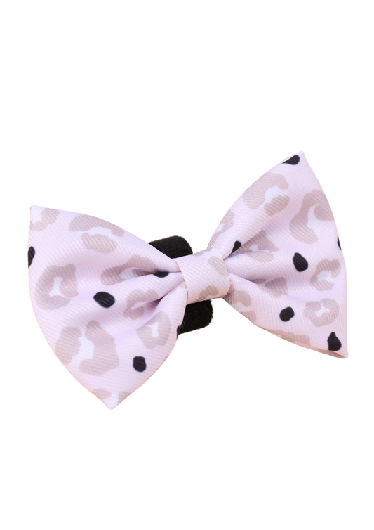 Leopard Print Dog Bow Tie