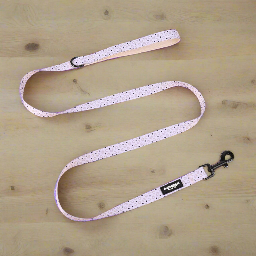 leopard print dog lead for dogs