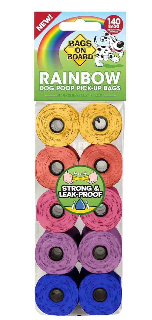 Poop Bags - Rainbow Colours