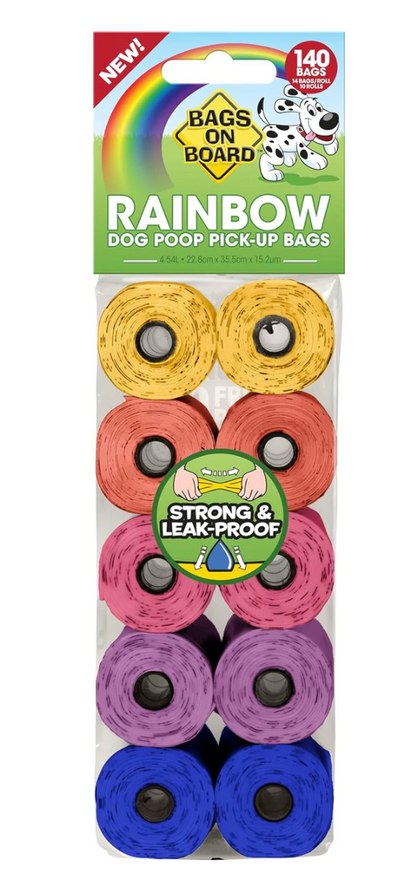 Poop Bags - Rainbow Colours