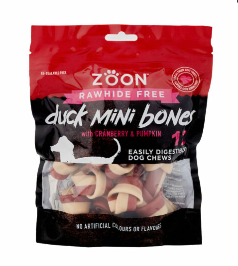 Rawhide Free 12 Duck Cranberry & Pumpkin Bones 240g