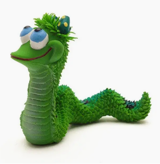OVO - Marvin the Green Snake Dog Toy for Dogs & Puppies