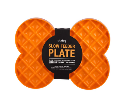 Slow Feeder Plate - Orange