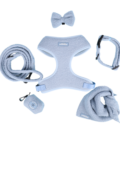 Teddy Blue Dog adjustable neck harness bundle