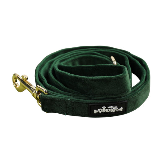 green velvet long dog leash