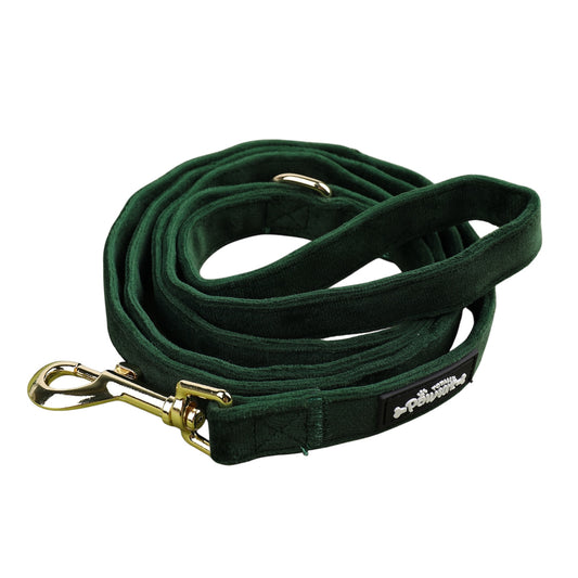 green velvet dog lead