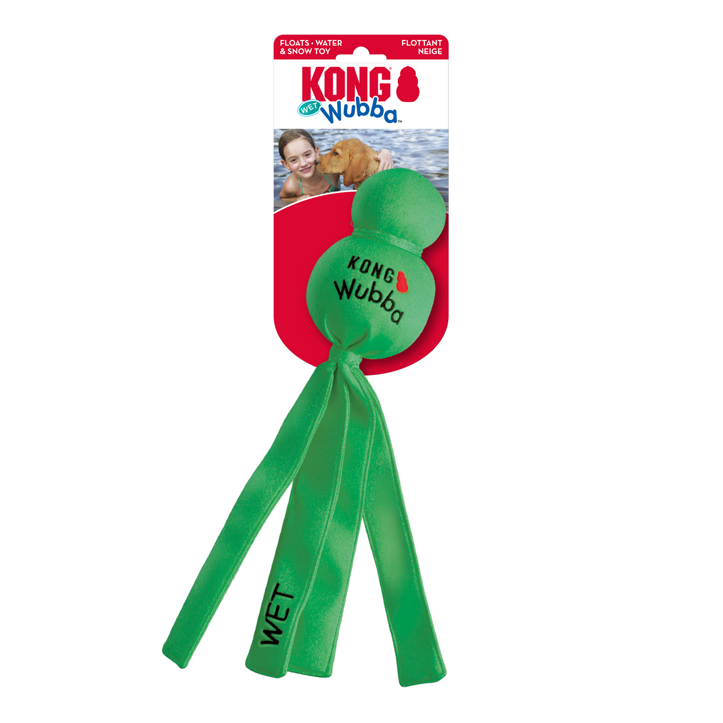 Kong Water Wubba Dog Toy- Plain Large