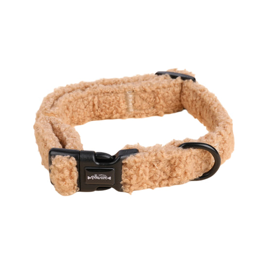 brown Teddy dog collar