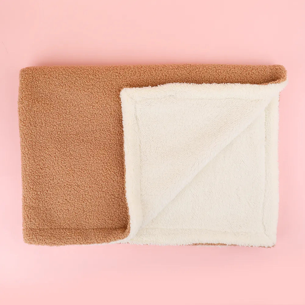 Cookie Brown Teddy Fleece Blanket - Totally Pawsome