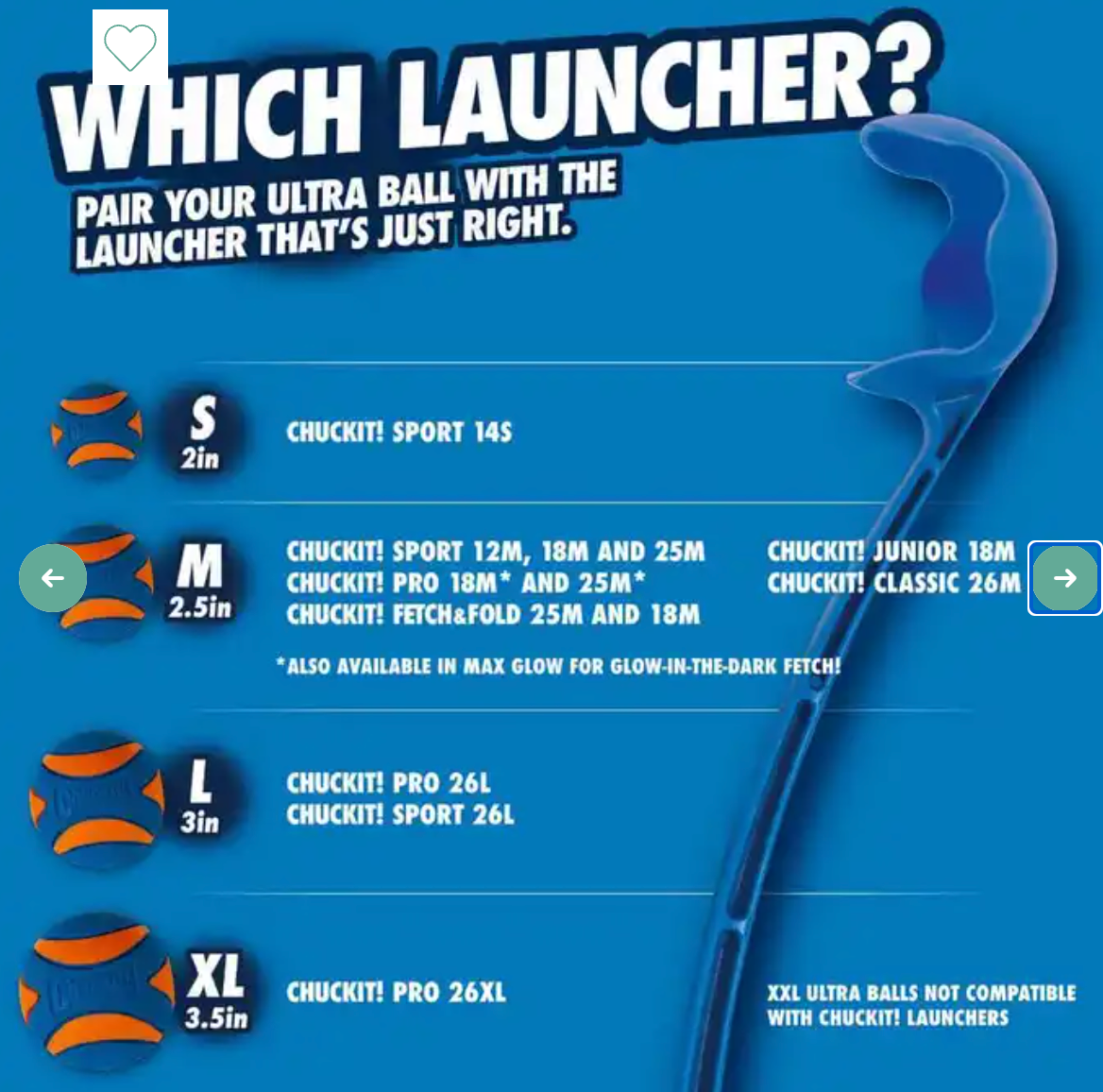 chuckit launcher size pic