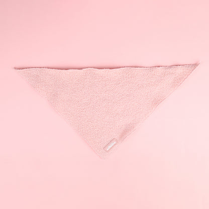 Marshmallow Pink Teddy Bandana - Totally Pawsome