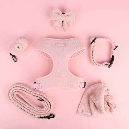 Marshmallow Pink Teddy Harness Set - Totally Pawsome